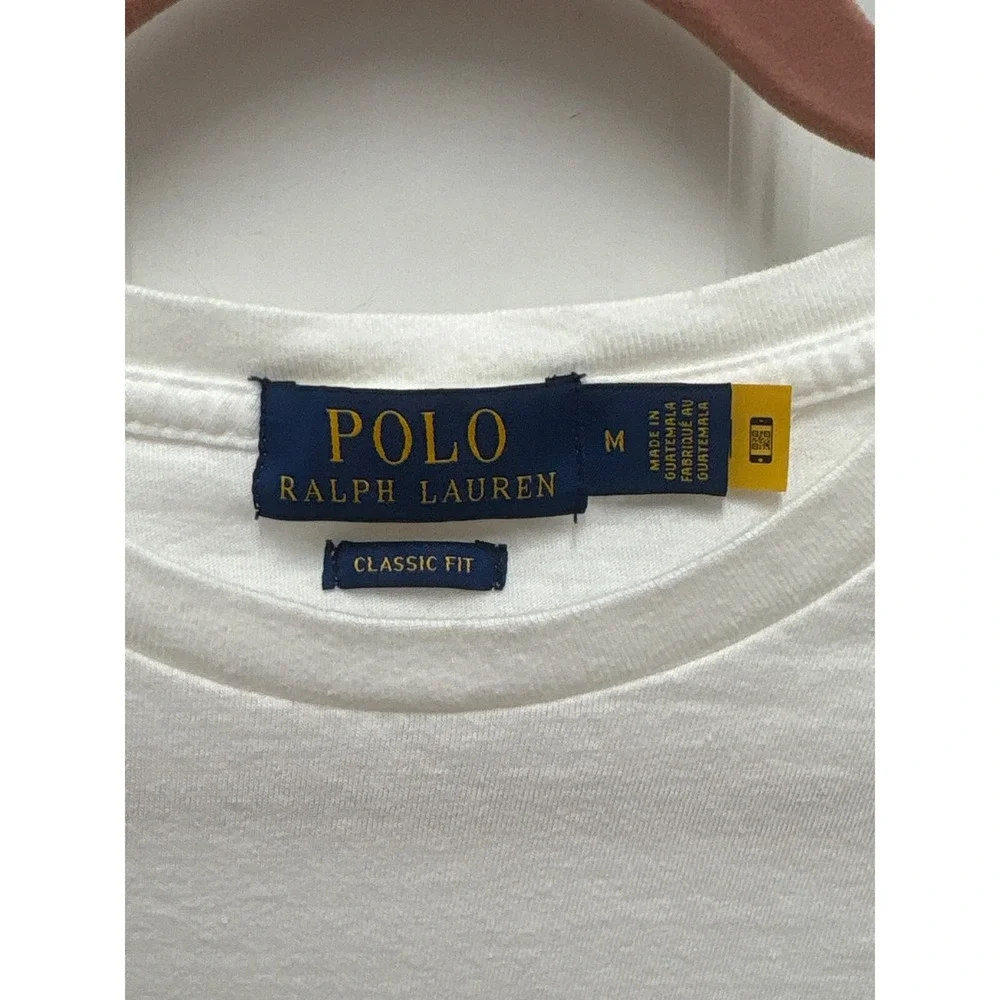 Polo Ralph Lauren Classic Fit Short Sleeve Big‎ Pony Logo T-Shirt White Medium